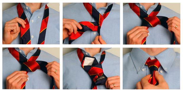 УЗЛЫ ДЛЯ МУЖСКОГО ГАЛСТУКА