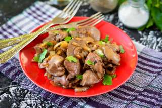 Куриная печень в соусе терияки