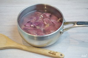 Печень куриная, отварная - фото шаг 2