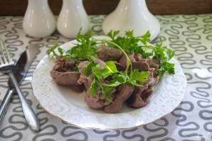 Печень куриная, отварная - фото шаг 5